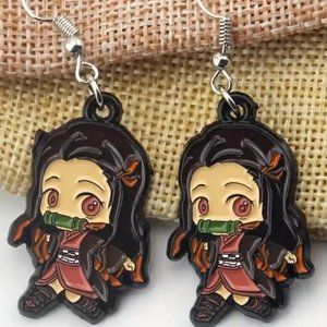 Demon Slayer Earrings, Nezuko Kamado